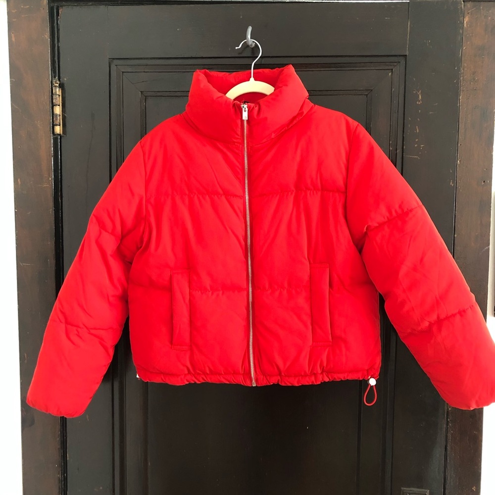 Red Puffer Jacket 🍒